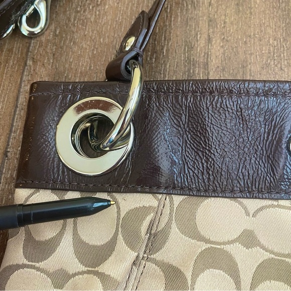 Coach Brown Hobo Bag Baguette Bag Shoulder Crossbody Y2K 90’s - Picture 3 of 10